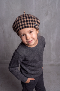 Béret Enfant Écossais Bicolore – Petit Pinceau, vue 4