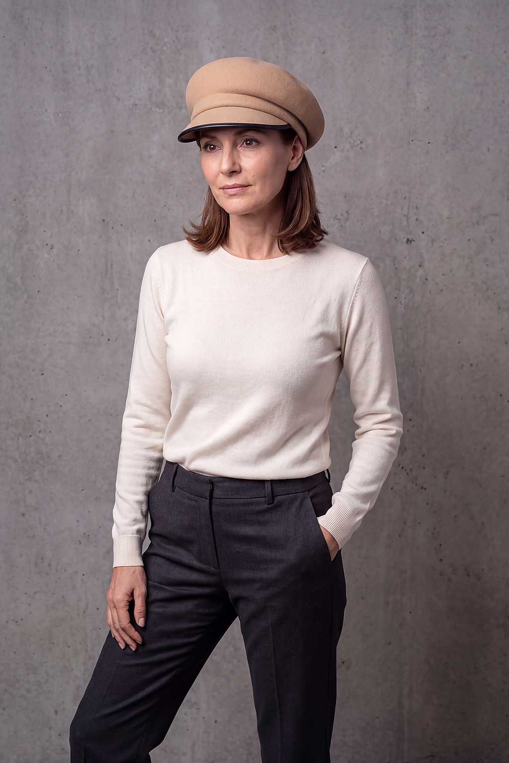 Casquette Gavroche Femme Laine – Margaux, vue 2