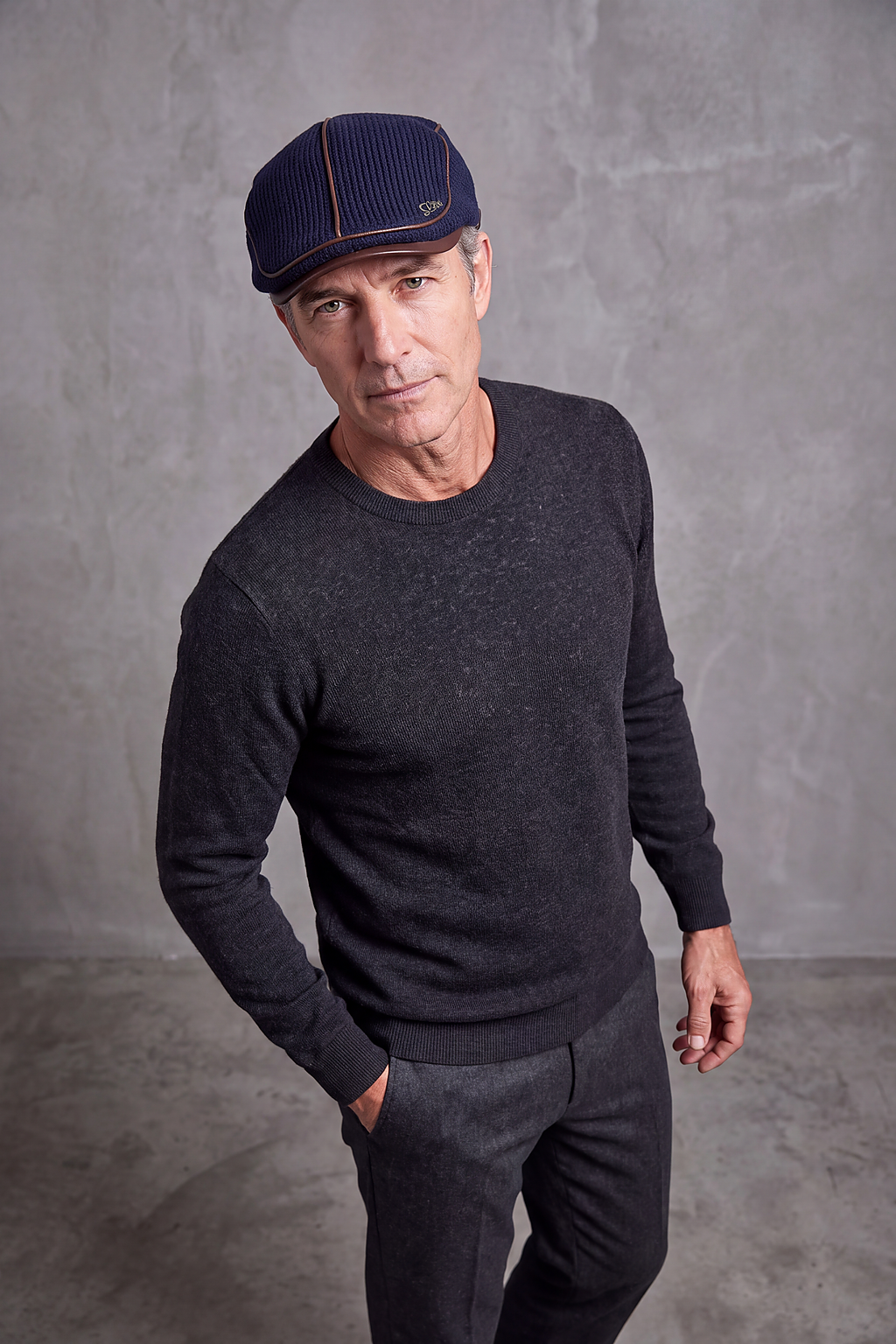 Béret Homme Coton Liseré Cuir – Rouen, vue 4