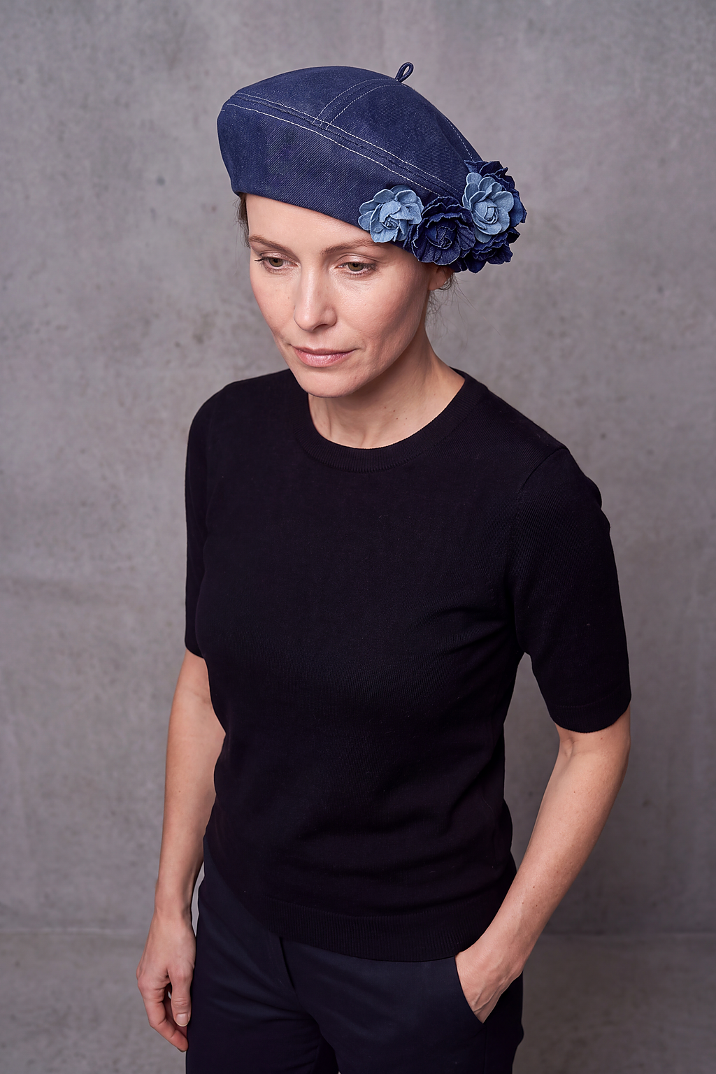 Béret Femme Jean Fleur Bohème – Capucine, vue 4