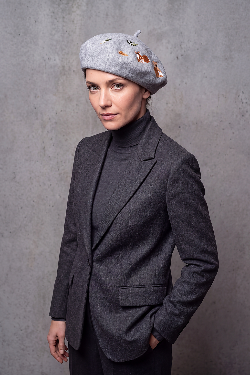 Béret Femme Coton Imprimé – Inès, vue 2