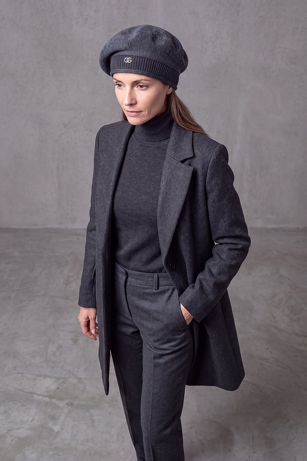 Béret Femme Hiver Élégant Camel – Mathilde, vue 2