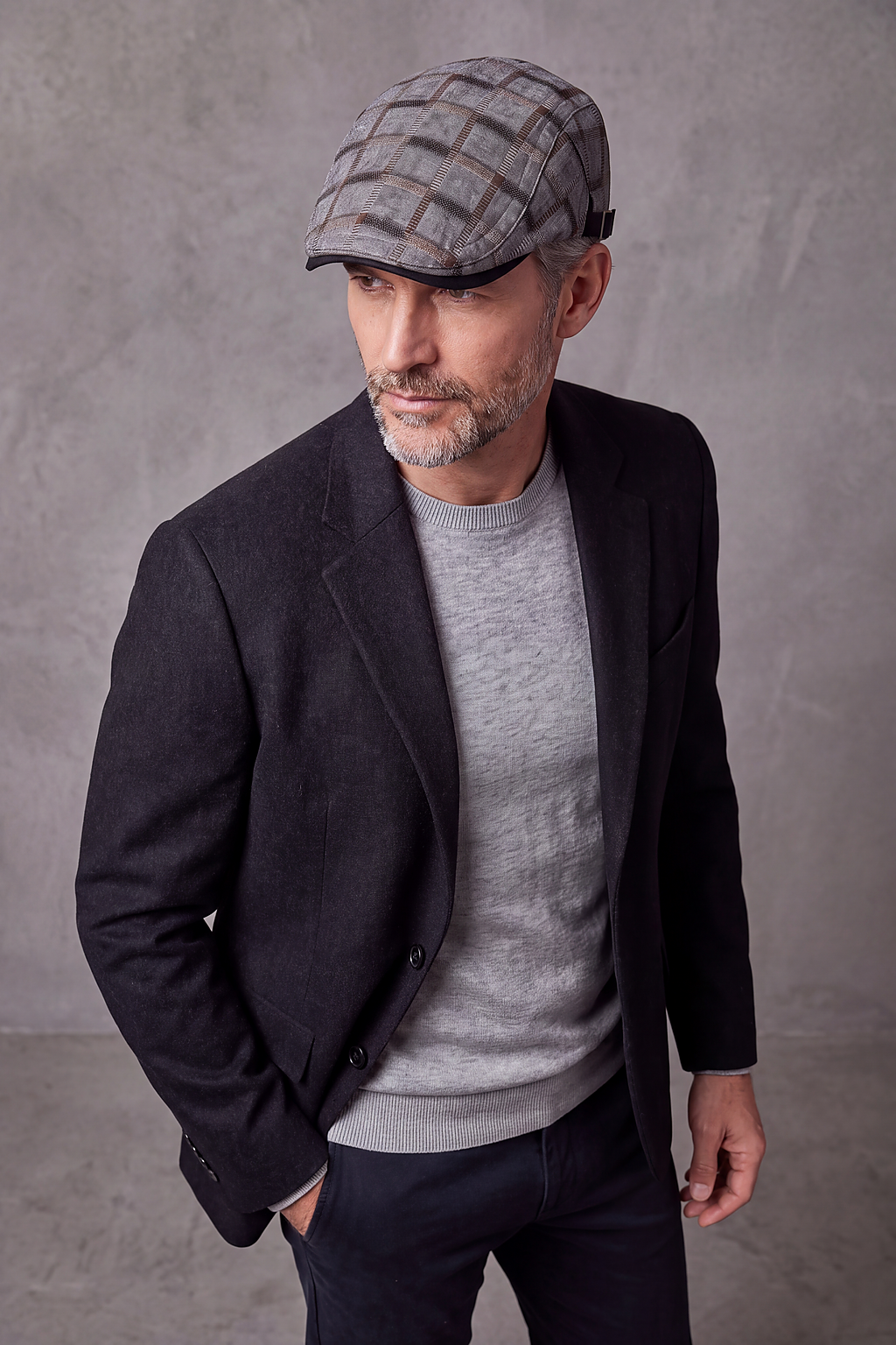 Béret Homme Coton Petits Carreaux – Chartres, vue 3