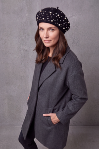 Béret Femme Hiver Orné de Perles – Joséphine, vue 2
