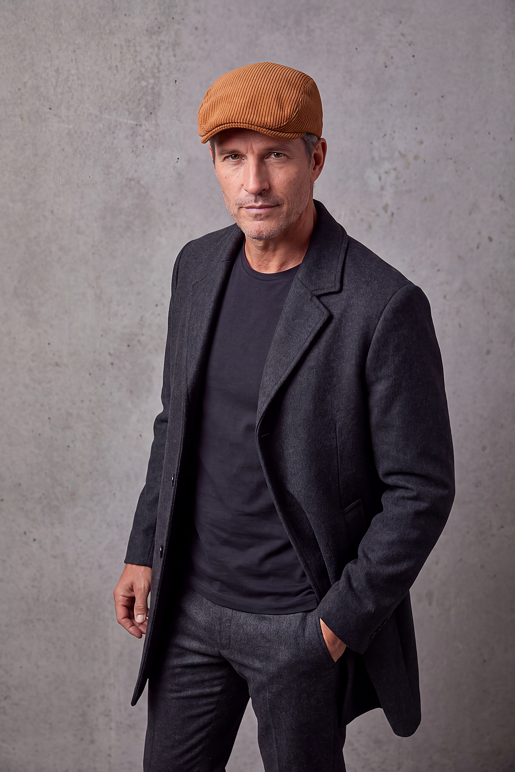 Béret Homme Velours Hiver – Fontainebleau, vue 2