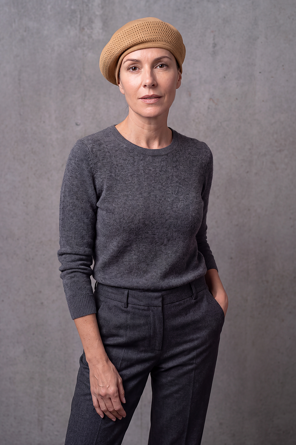 Béret Femme Tricot Été Aéré – Lou, vue 2