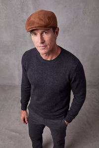 Béret Casquette Homme en Daim – Bourgogne, vue 2