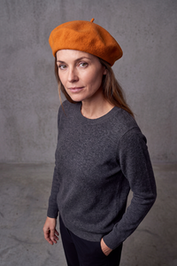 Béret Basque Femme en Laine Chaude – Guéthary, vue 2