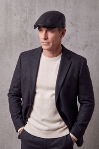 Béret Casquette Homme Cuir Camel ou Noir – Chambord, vue 2