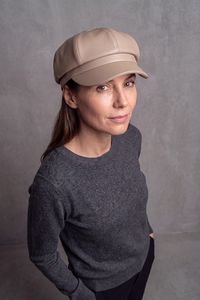 Casquette Gavroche Femme Cuir – Gabrielle, vue 4