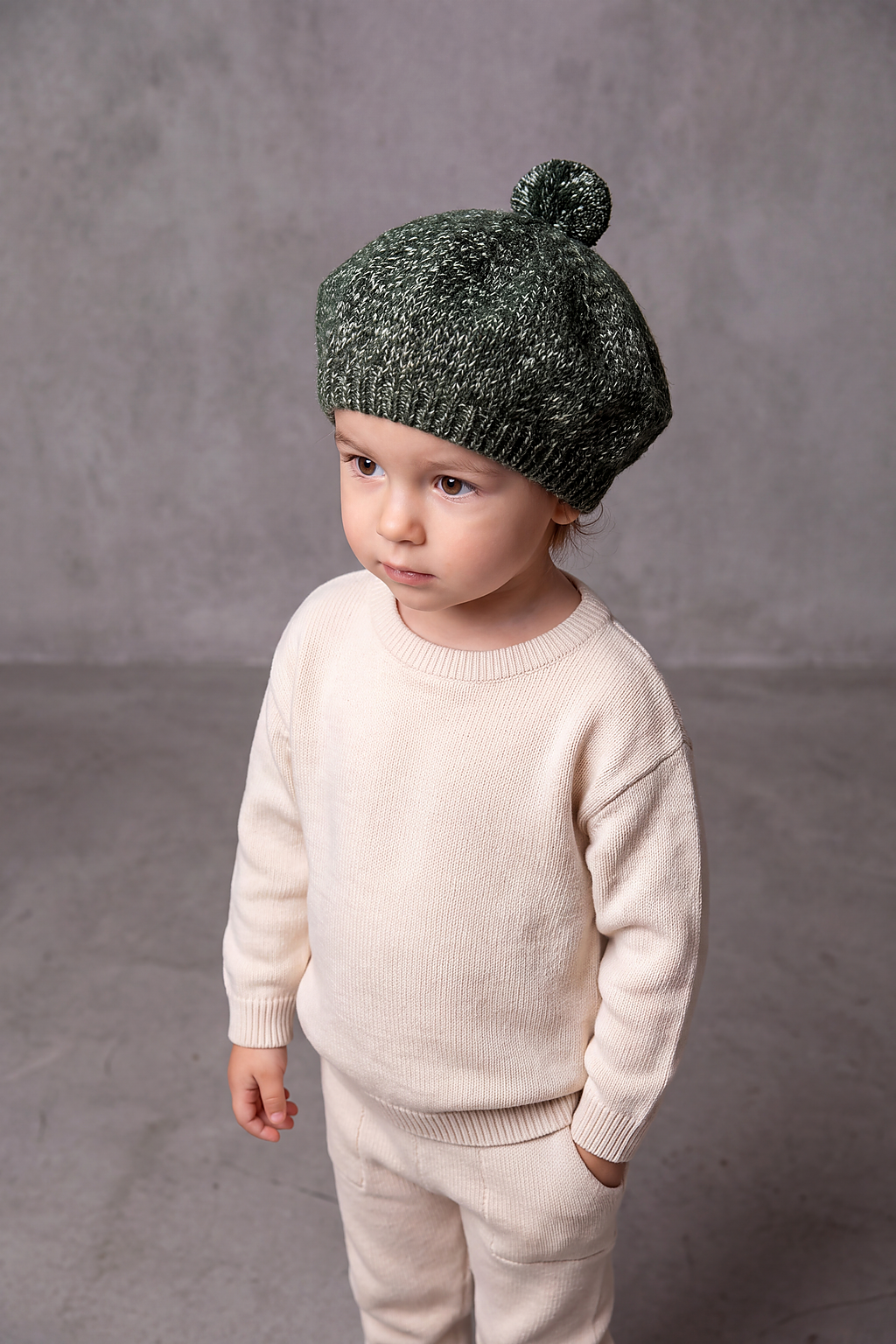 Béret Bébé Tricot Chaud Hiver – Câlinou, vue 4