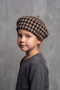 Béret Enfant Écossais Bicolore – Petit Pinceau