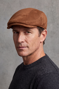 Béret Casquette Homme en Daim – Bourgogne