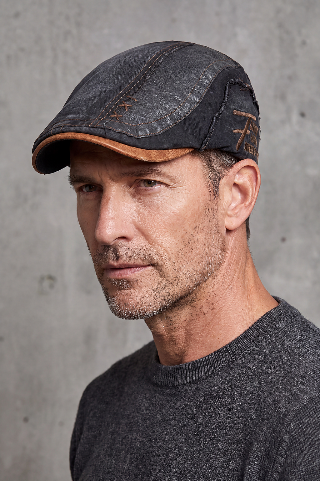 Béret Homme Coton Rétro Vert Armée – Dijon