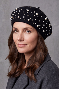 Béret Femme Hiver Orné de Perles – Joséphine