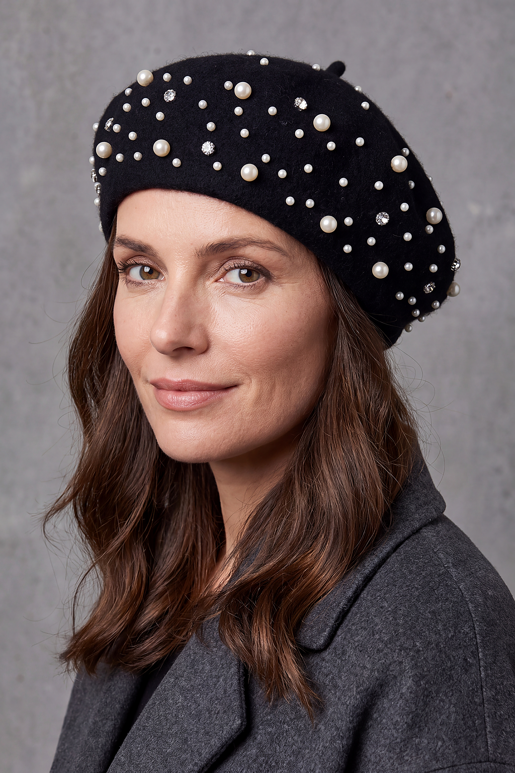 Béret Femme Hiver Orné de Perles – Joséphine