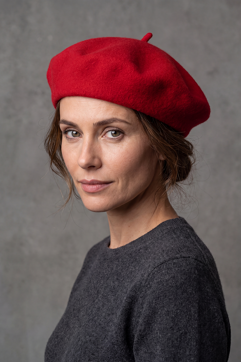 Béret Femme Hiver Jaune ou Rouge – Clémence, vue 2