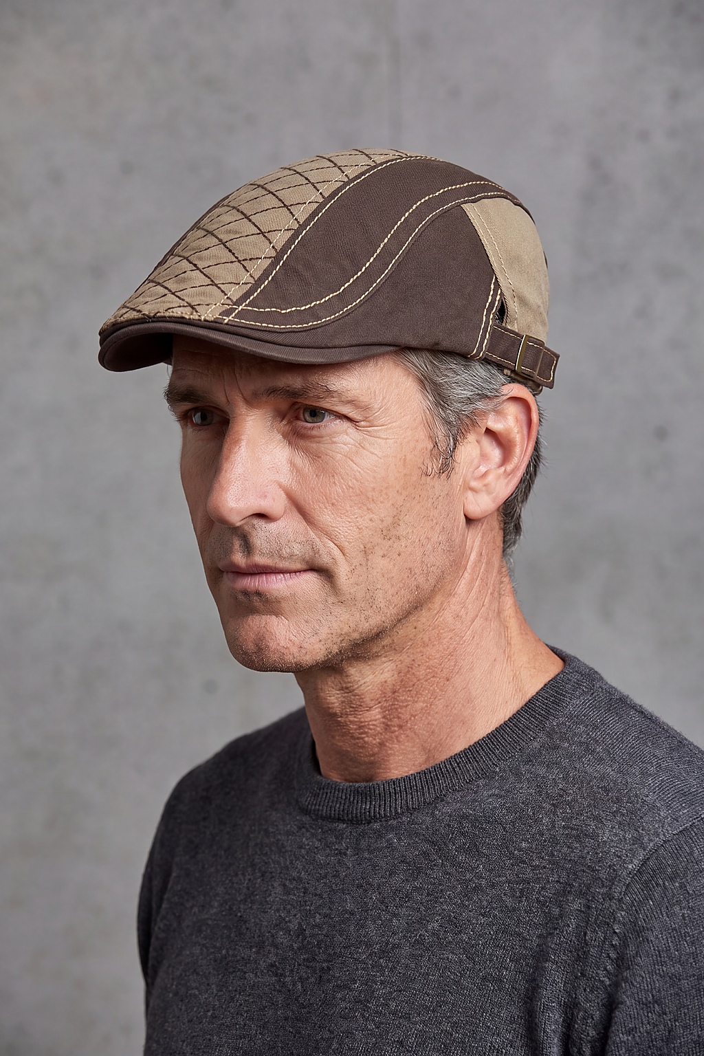 Béret Homme Deux Tons Surpiqué – Gascogne