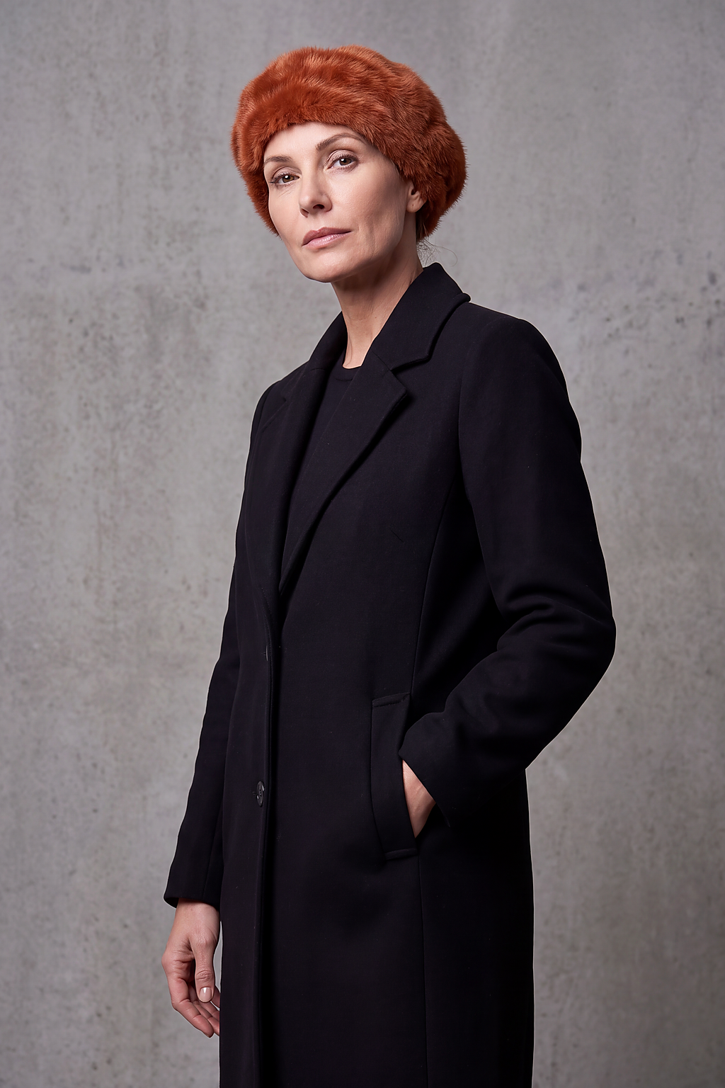 Béret Basque Femme Fourrure de Lapin – Sare, vue 4