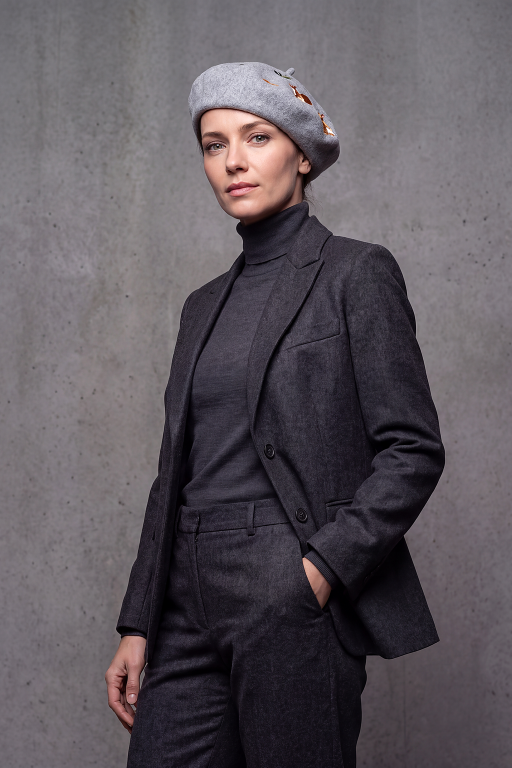 Béret Femme Coton Imprimé – Inès, vue 4