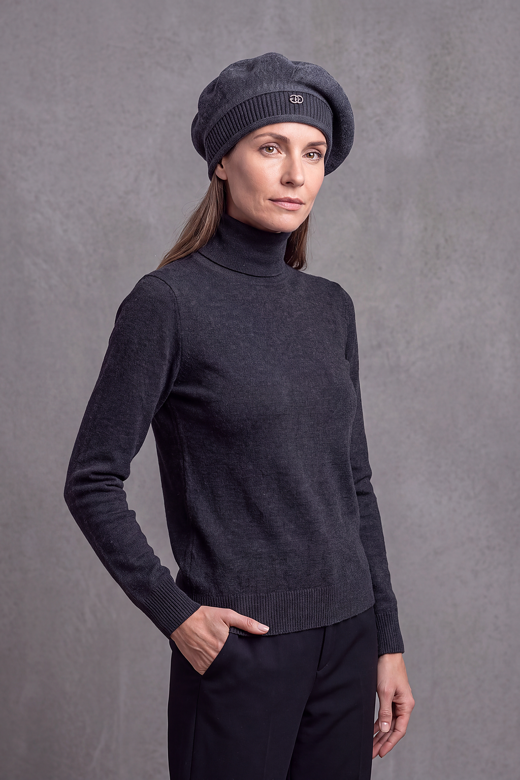 Béret Femme Hiver Élégant Camel – Mathilde, vue 4