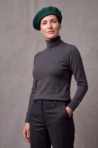 Béret Basque Femme en Laine Mélangée – Bidart, vue 4