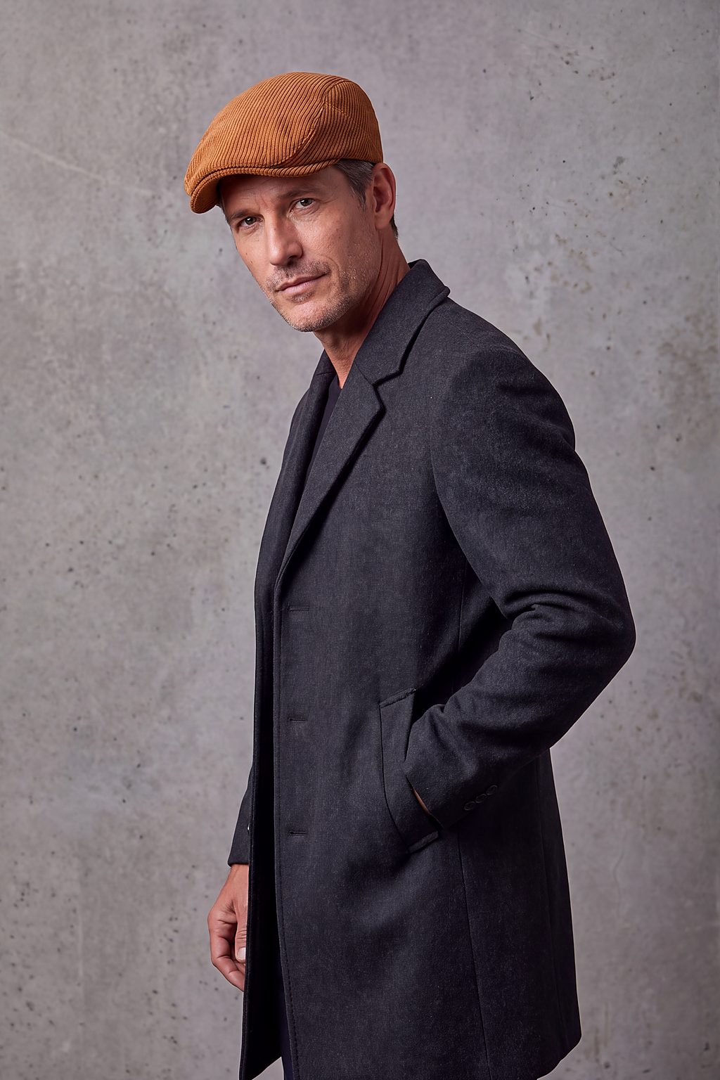 Béret Homme Velours Hiver – Fontainebleau, vue 3