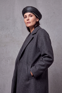 Béret Femme Cuir et Chaîne – Valentine, vue 2