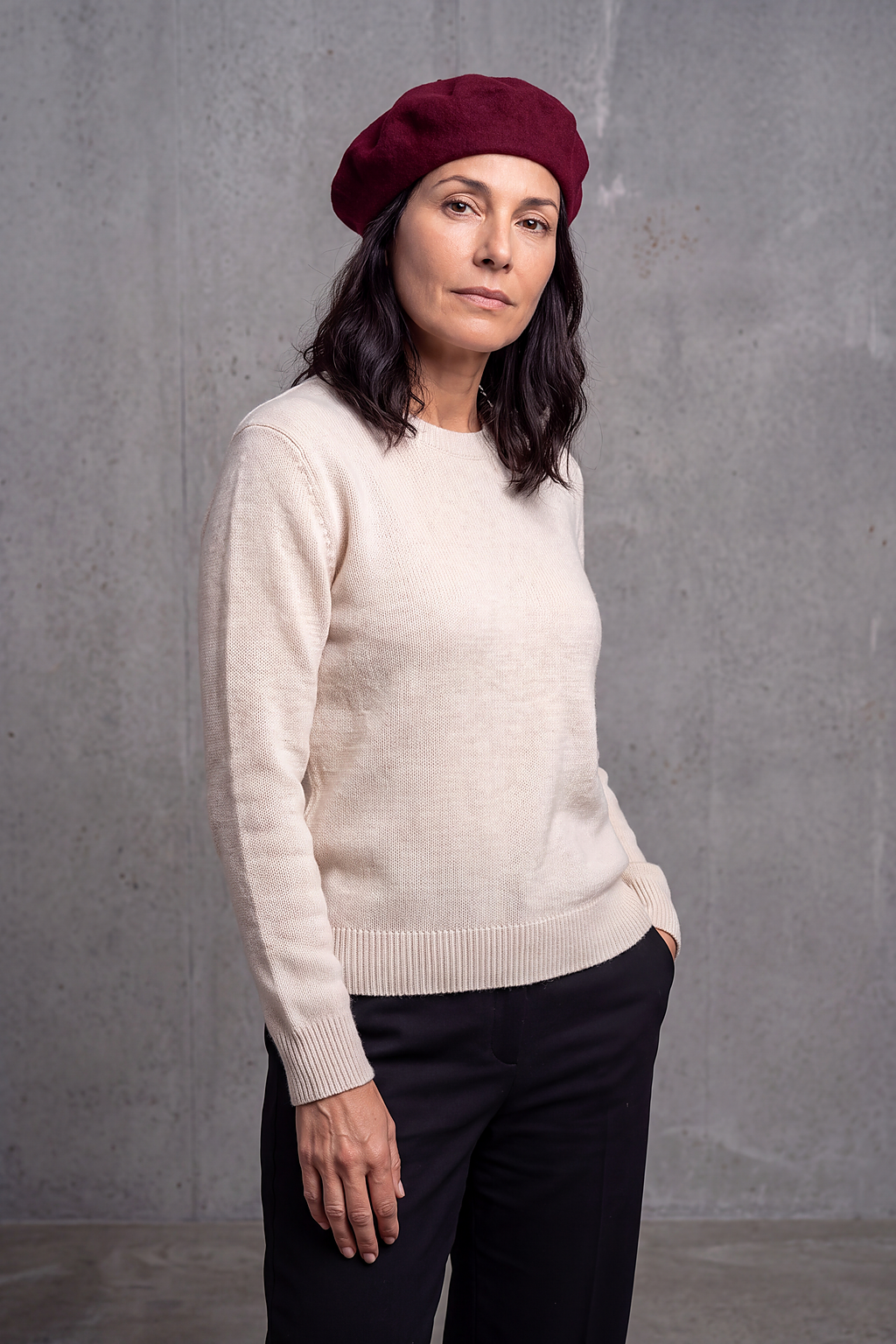 Béret Femme Laine Couleurs d'Automne – Apolline, vue 4