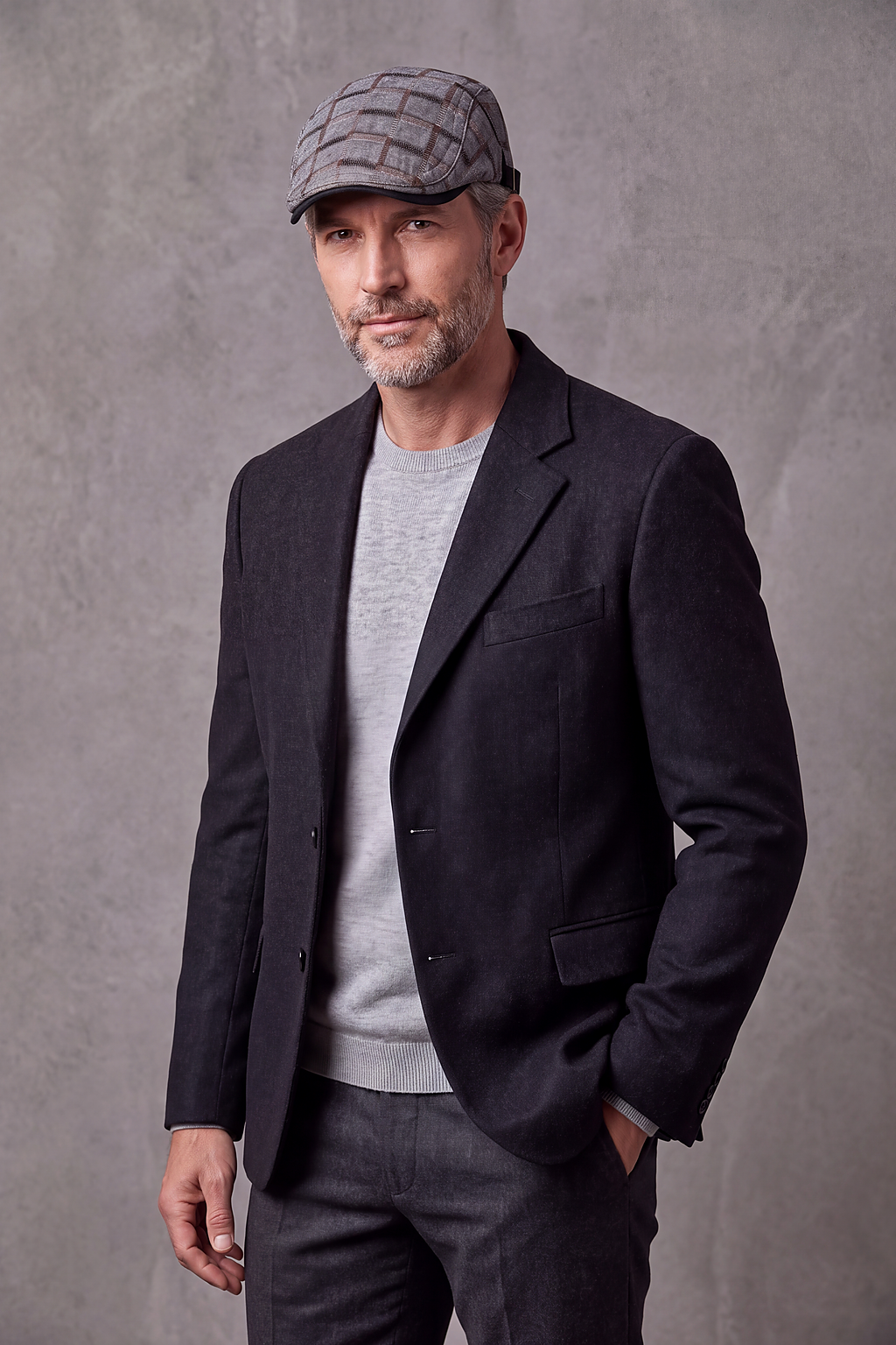 Béret Homme Coton Petits Carreaux – Chartres, vue 2