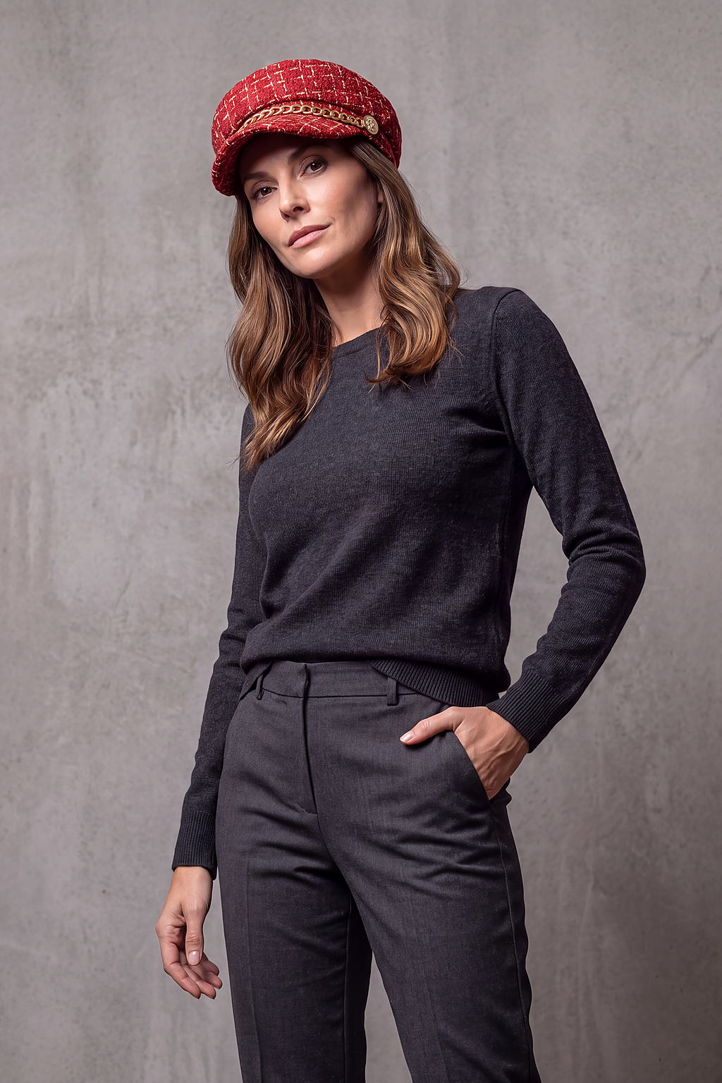 Casquette Gavroche Femme Chaînette – Agathe, vue 3