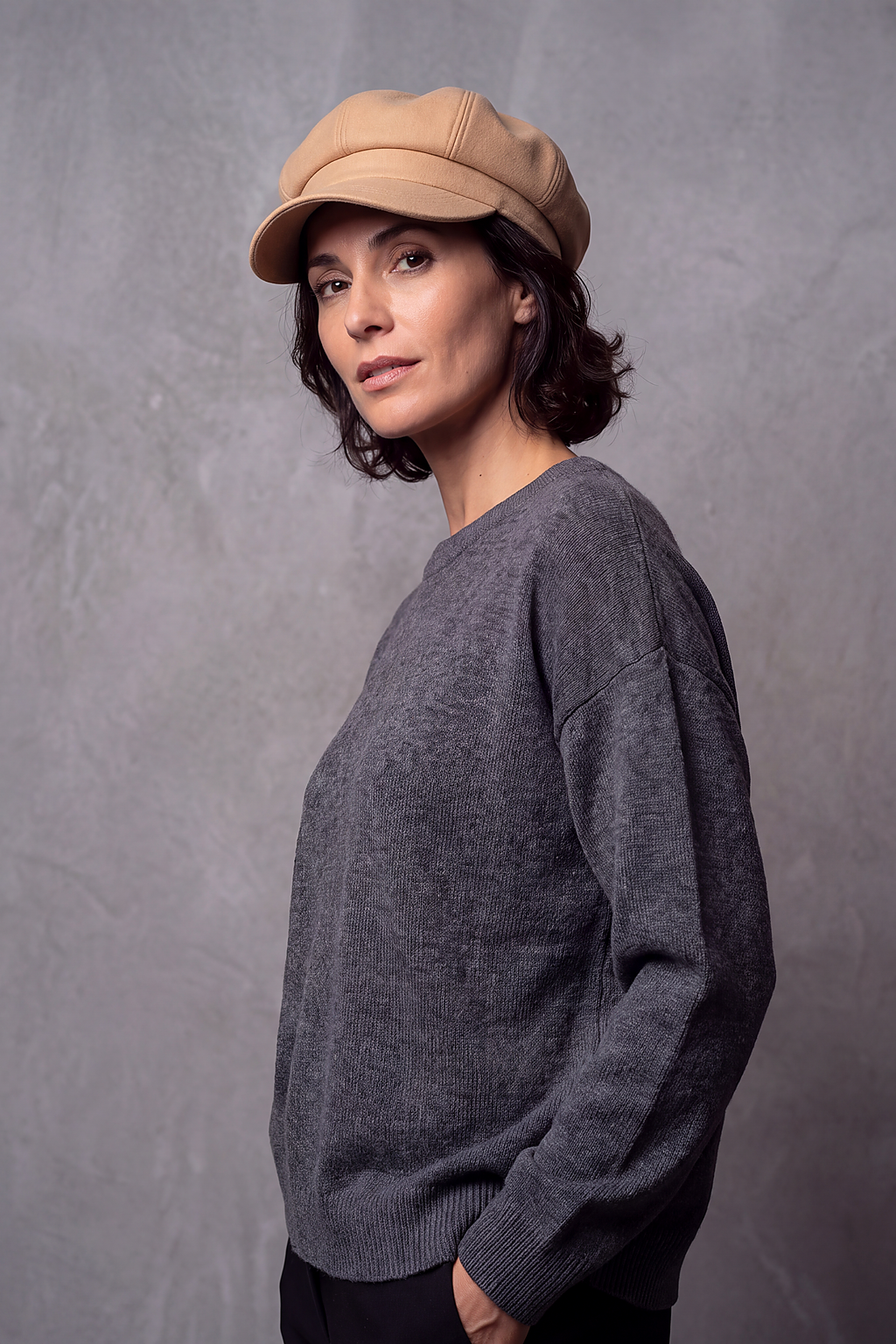 Casquette Gavroche Femme Coton Coloré – Lucie, vue 2