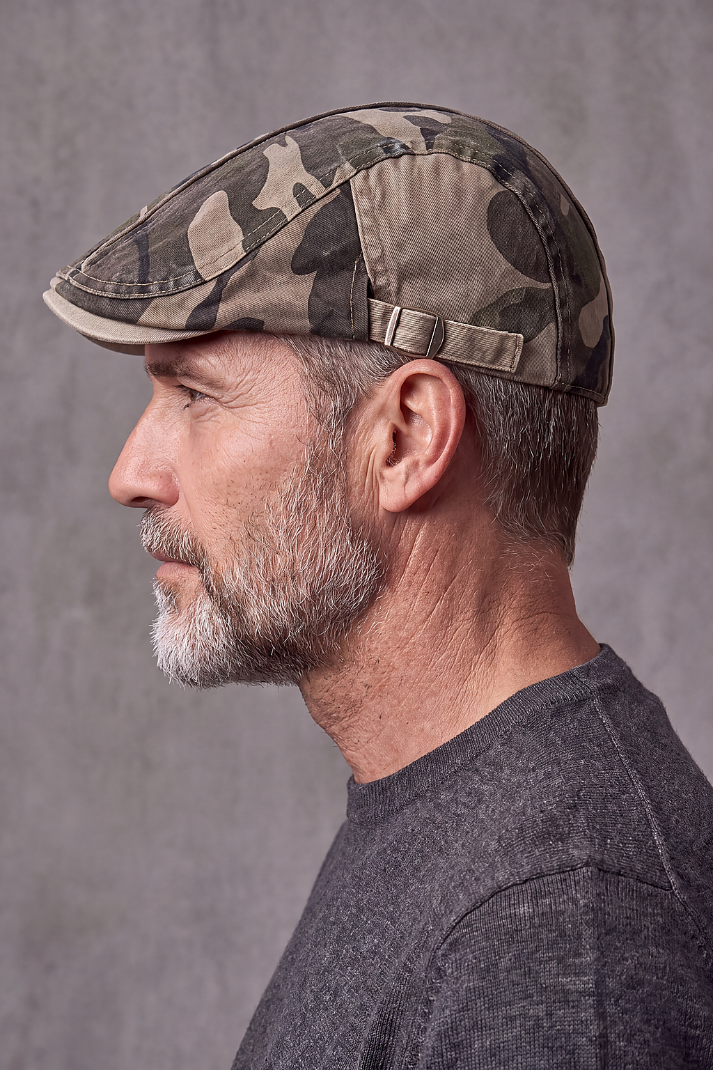 Béret Homme Coton Kaki Camouflage – Vercors, vue 3