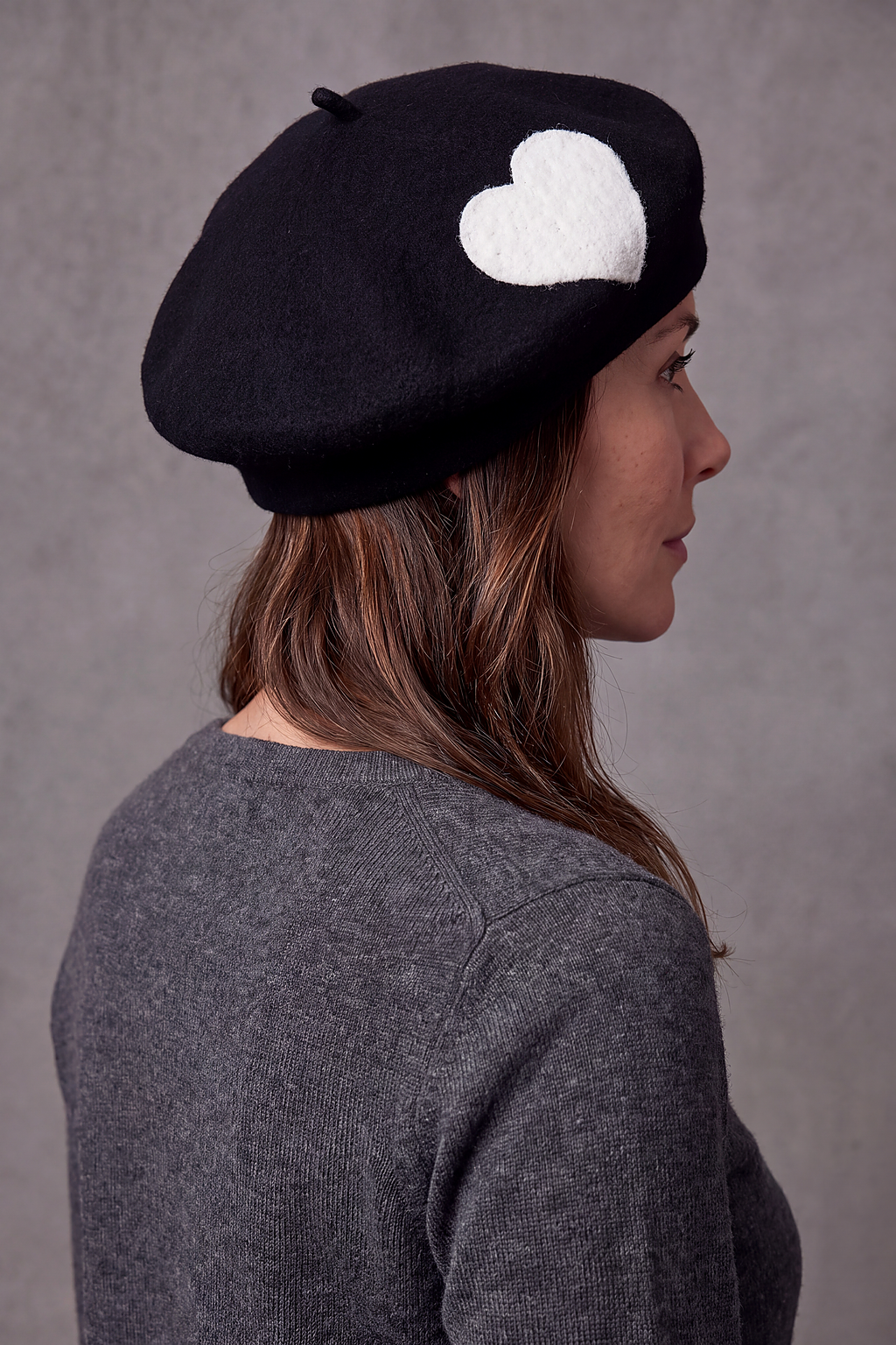 Béret Femme Feutre de Laine Cœur – Cupidon, vue 5