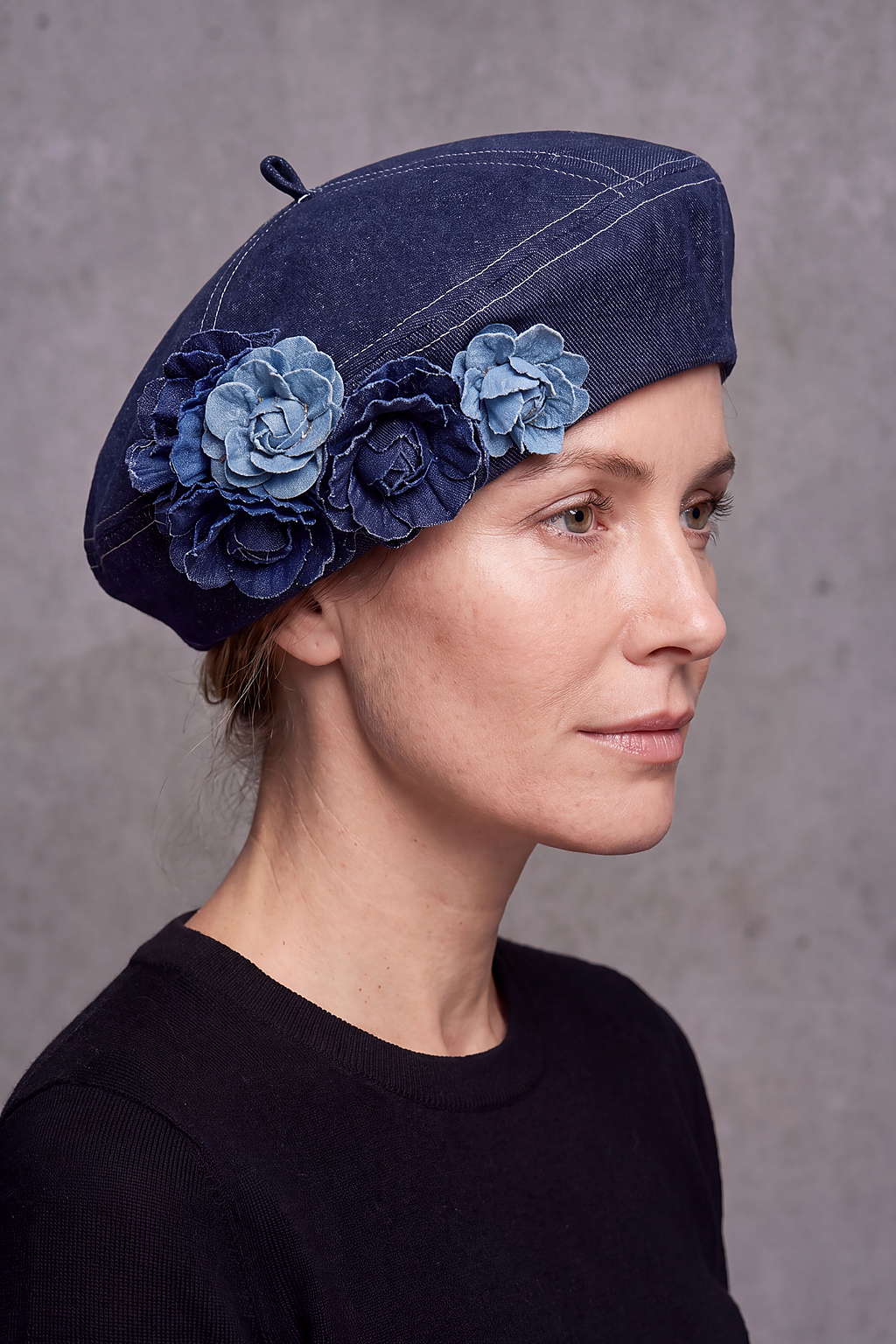 Béret Femme Jean Fleur Bohème – Capucine, vue 3