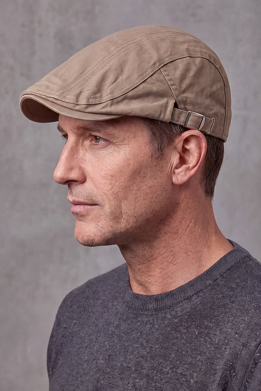 Béret Homme Coton Classique Marine – Versailles, vue 3