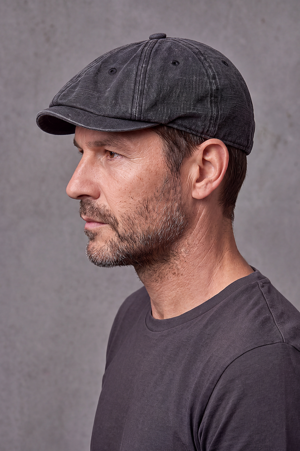Béret Gavroche Coton Kaki ou Noir – Toulon, vue 5