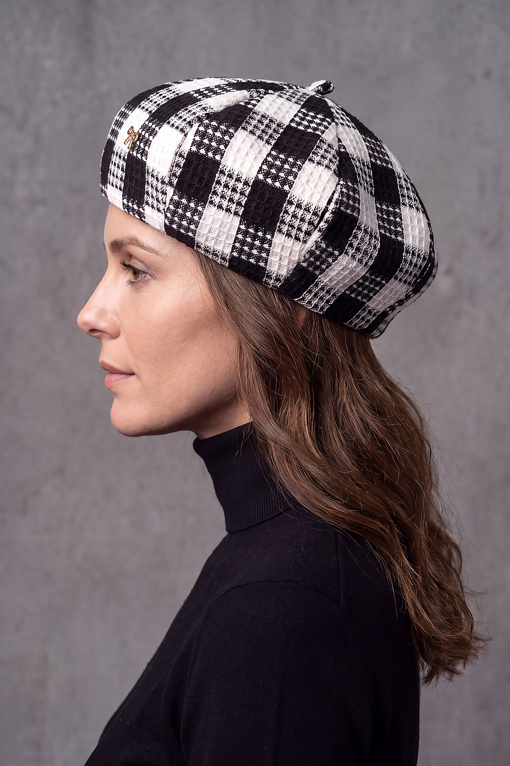 Béret Femme Carreaux Vichy – Jeanne, vue 3
