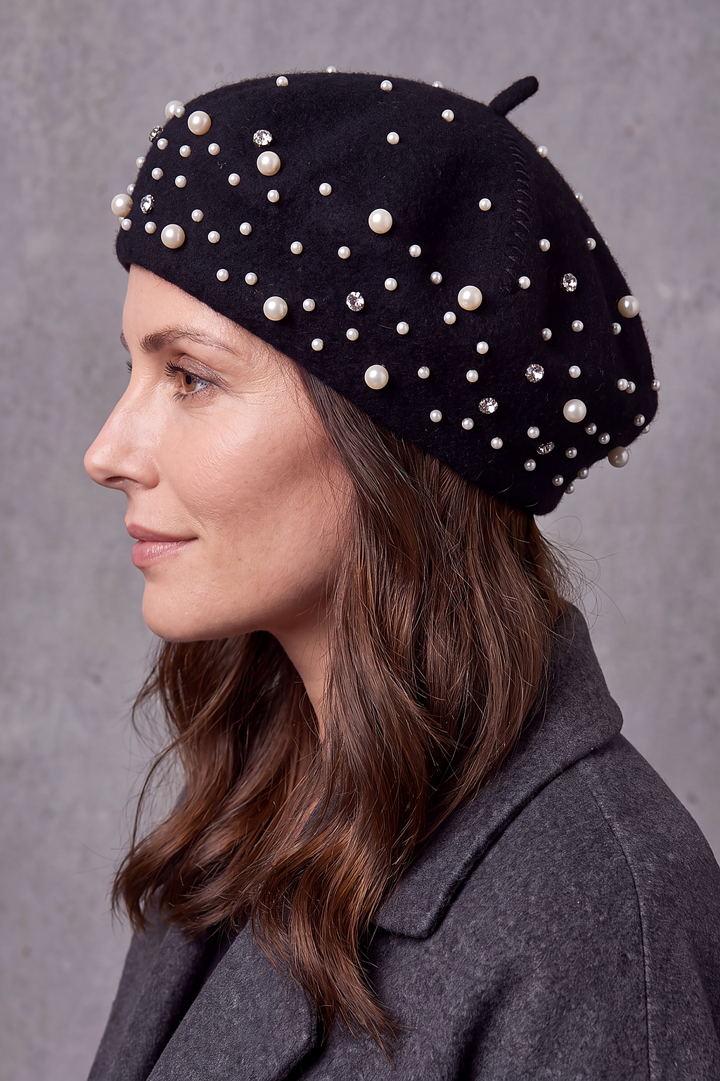Béret Femme Hiver Orné de Perles – Joséphine, vue 5