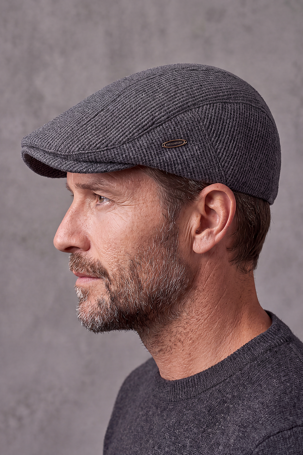 Béret Homme Laine en Relief Hiver – Morvan, vue 3