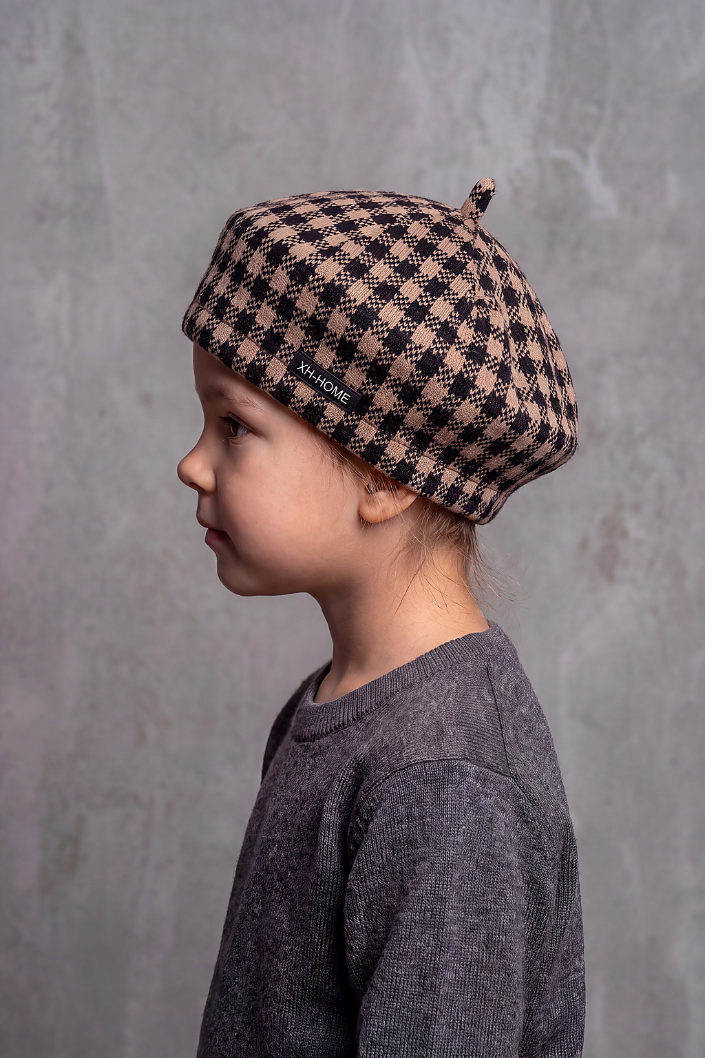 Béret Enfant Écossais Bicolore – Petit Pinceau, vue 3