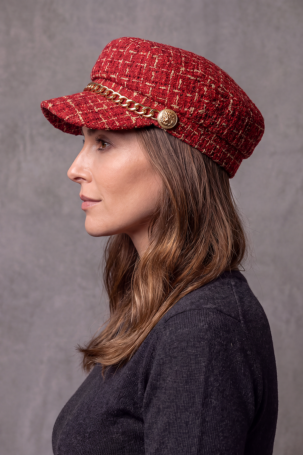 Casquette Gavroche Femme Chaînette – Agathe, vue 2