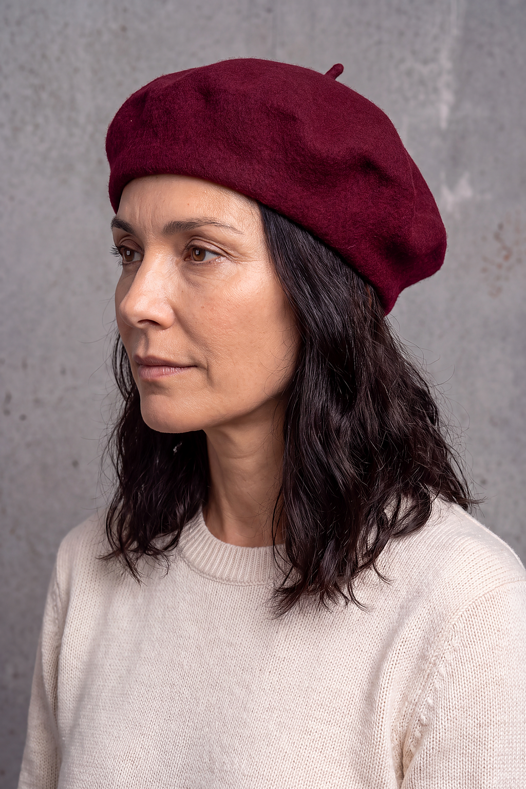 Béret Femme Laine Couleurs d'Automne – Apolline, vue 3