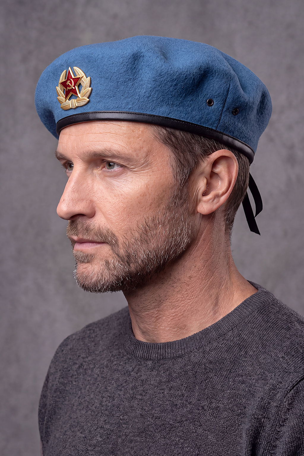 Béret Militaire Laine Écusson Brodé – Escadro, vue 3