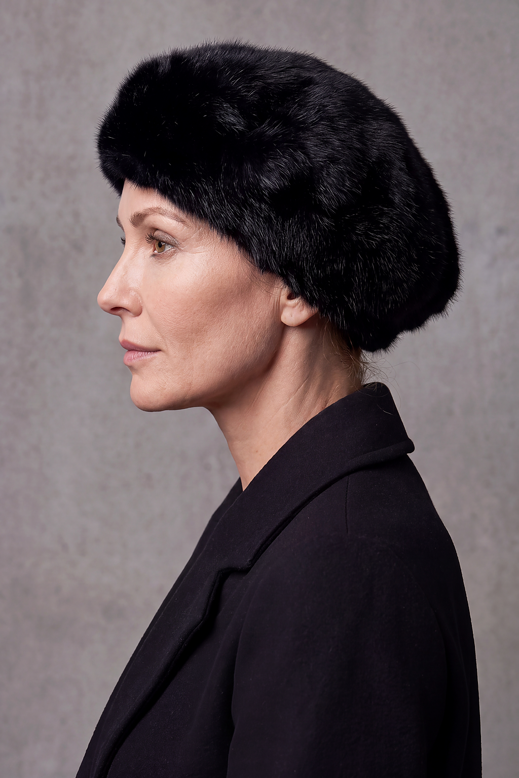 Béret Basque Femme Fourrure de Lapin – Sare, vue 3