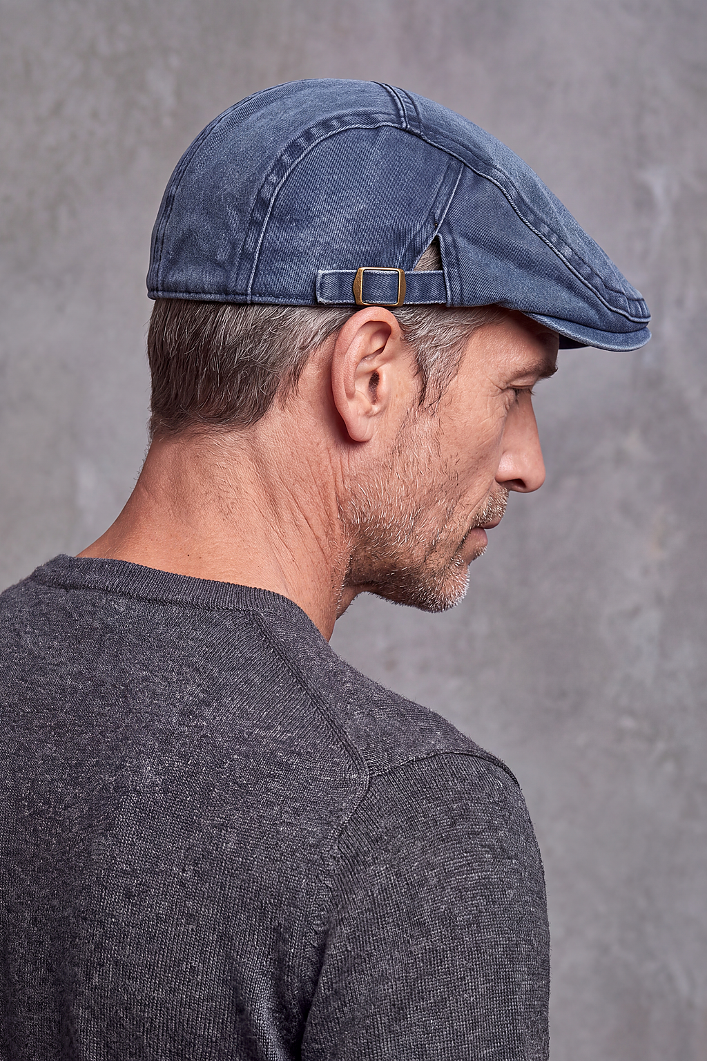 Béret Homme en Denim Rétro – Ménilmontant, vue 5