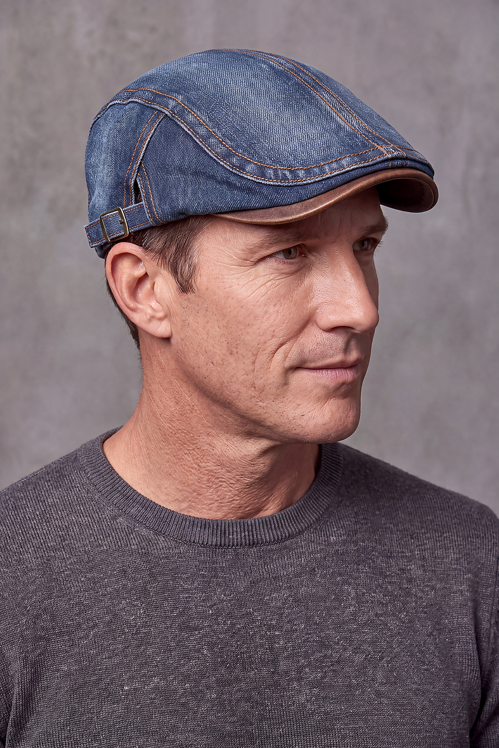 Béret Homme Denim Bleu Rétro – Lorient, vue 5