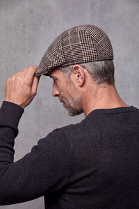 Béret Homme Carreaux Gris Vintage – Rennes, vue 3