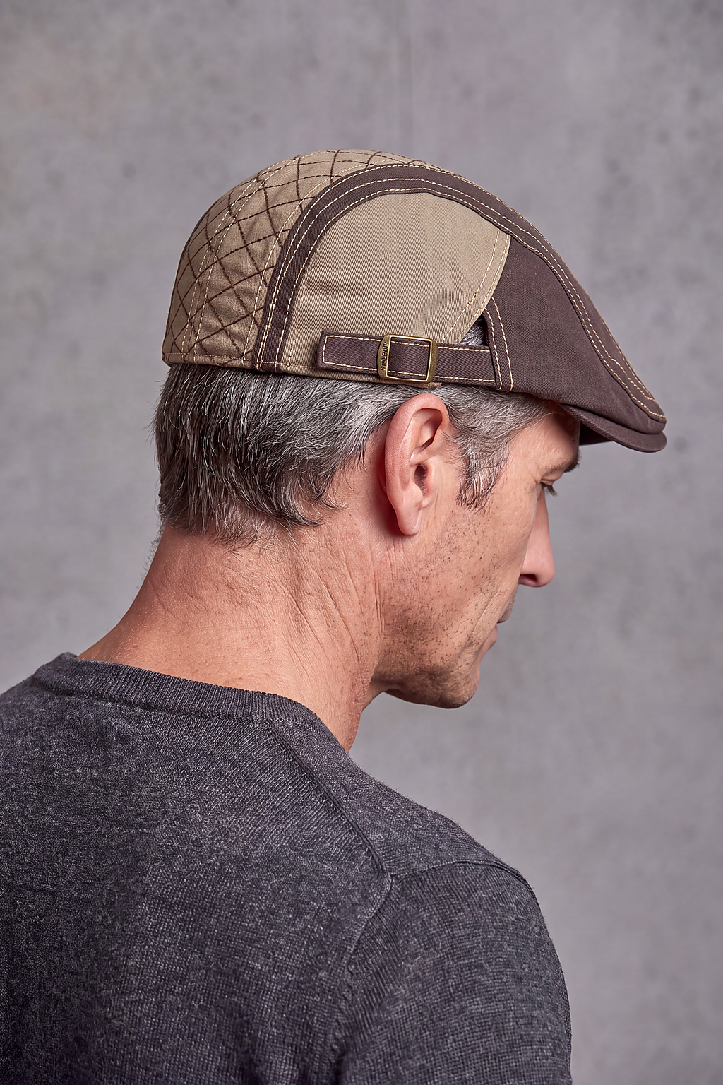 Béret Homme Deux Tons Surpiqué – Gascogne, vue 5