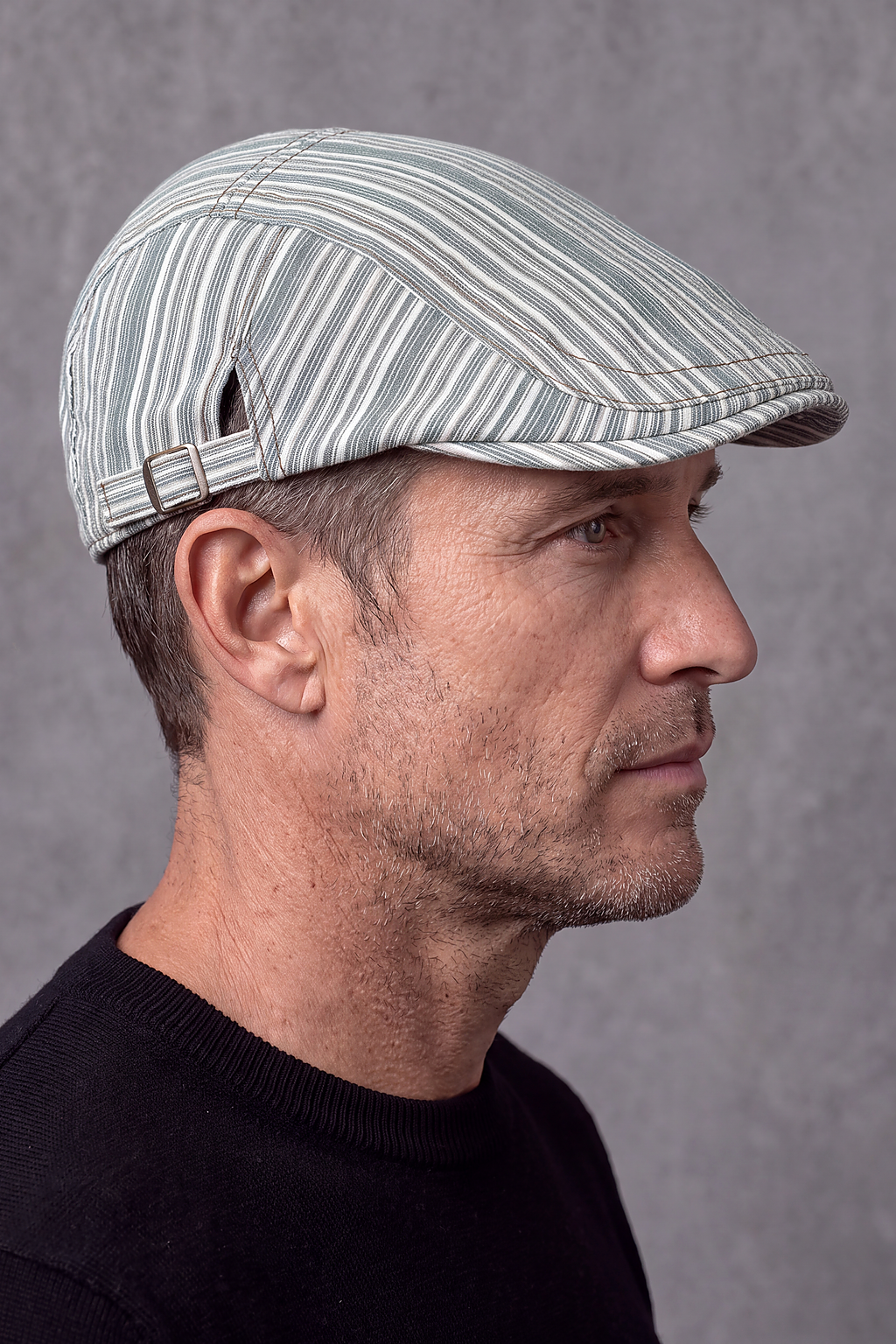 Béret Homme Coton Rayé Marin – Concarneau, vue 5